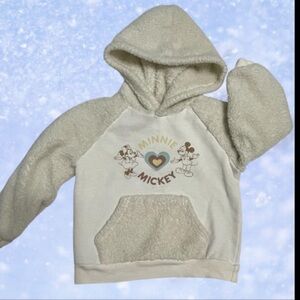 Disney Minnie & Mickey Kids Cream Hoodie